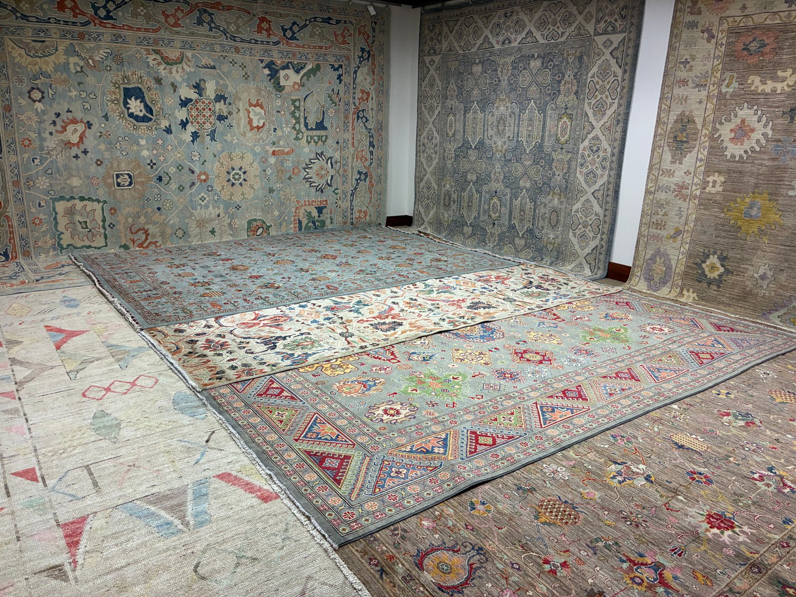 Texas Rug Gallery showroom floor